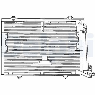 Condenser, air conditioning DELPHI TSP0225193