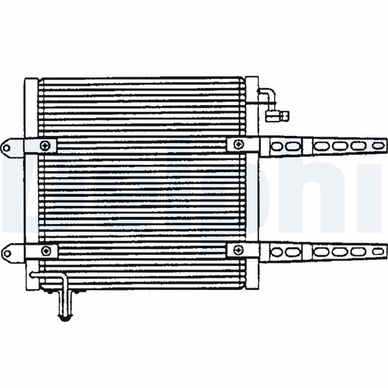 DELPHI TSP0225205 Condenser, air conditioning
