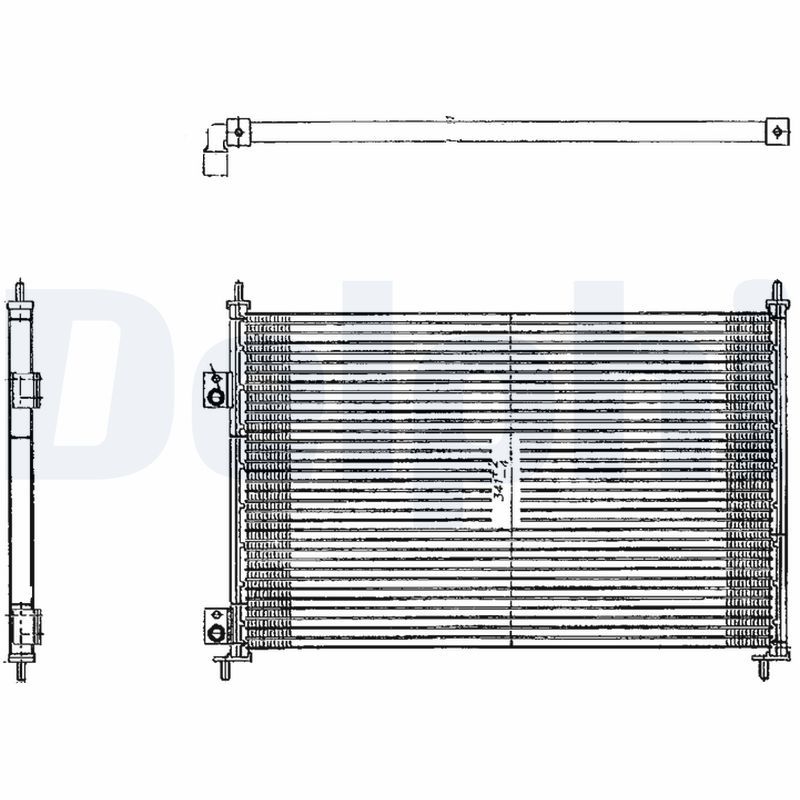 DELPHI TSP0225209 Condenser, air conditioning
