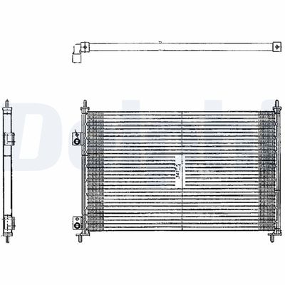 Condenser, air conditioning DELPHI TSP0225209