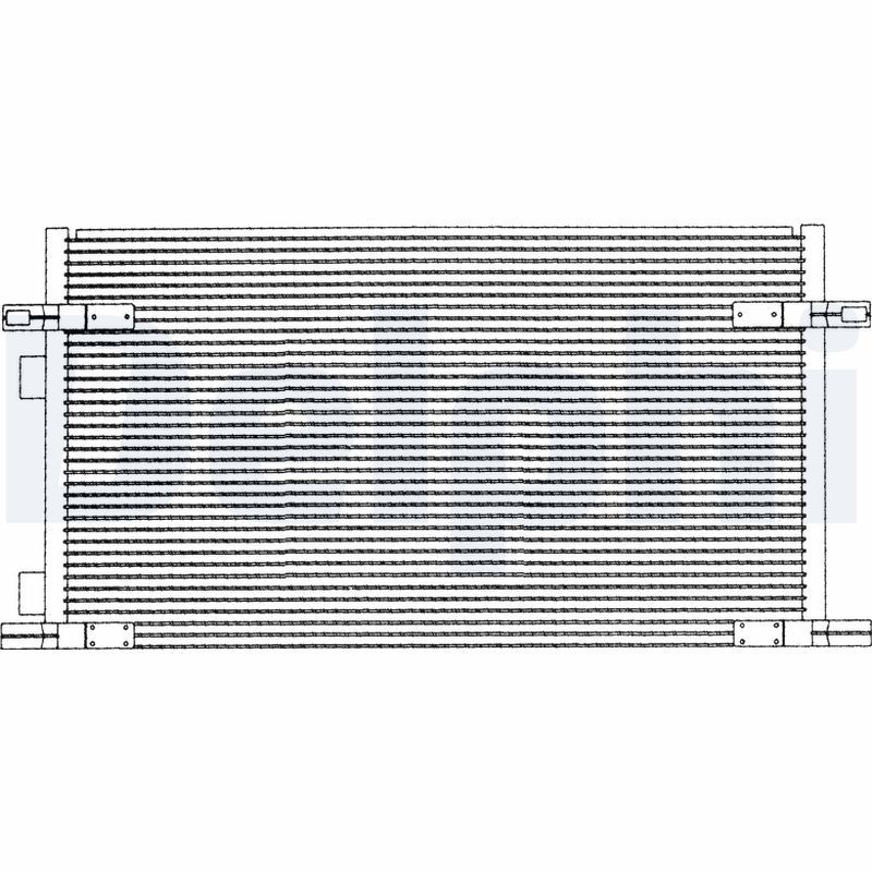 DELPHI TSP0225212 Condenser, air conditioning