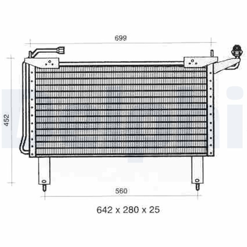 DELPHI TSP0225298 Condenser, air conditioning