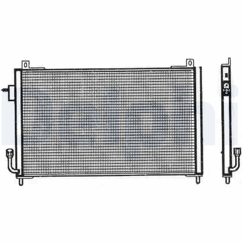 DELPHI TSP0225357 Condenser, air conditioning