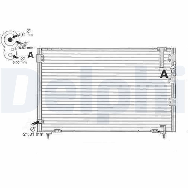 DELPHI TSP0225389 Condenser, air conditioning