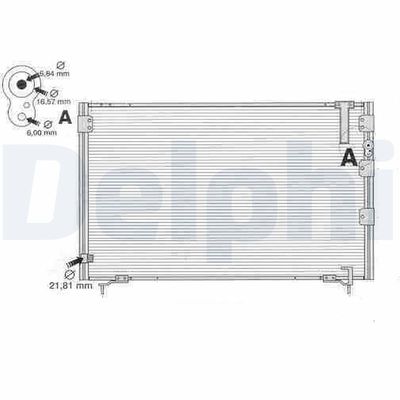 Condenser, air conditioning DELPHI TSP0225389