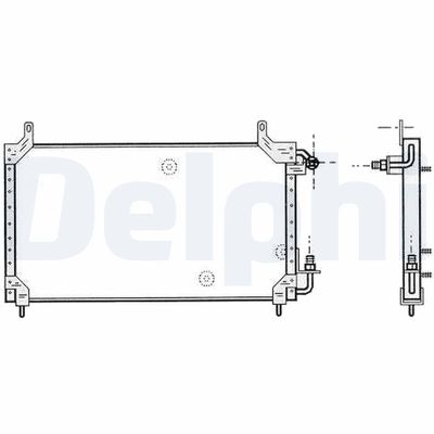 Condenser, air conditioning DELPHI TSP0225413