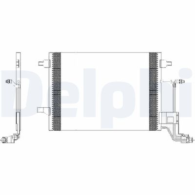 Condenser, air conditioning DELPHI TSP0225455