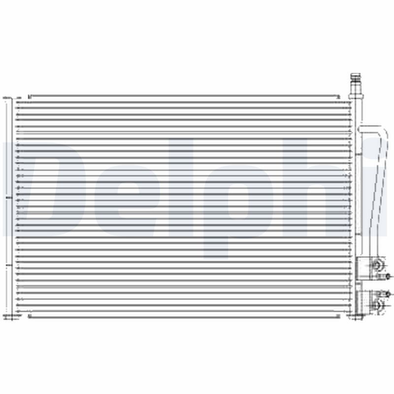 DELPHI TSP0225459 Condenser, air conditioning