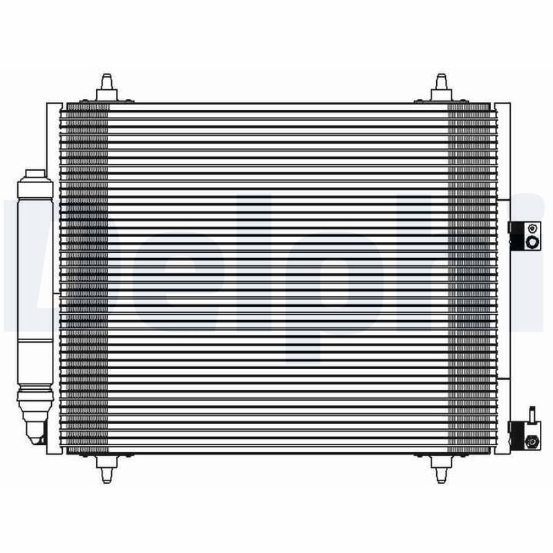 DELPHI TSP0225595 Condenser, air conditioning
