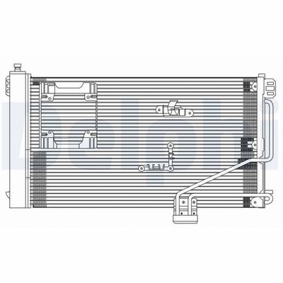 Condenser, air conditioning DELPHI TSP0225610