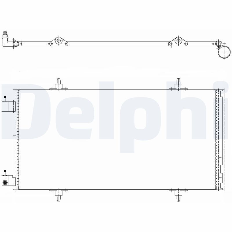 DELPHI TSP0225637 Condenser, air conditioning