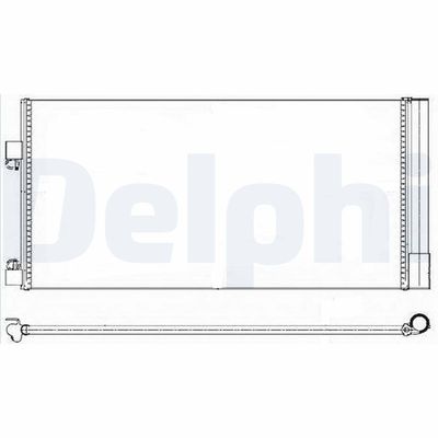 Condenser, air conditioning DELPHI TSP0225638