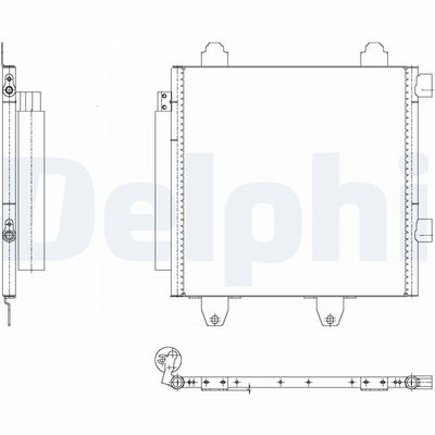 Condenser, air conditioning DELPHI TSP0225643