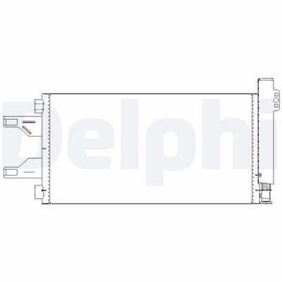 Condenser, air conditioning DELPHI TSP0225676