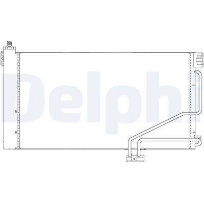 Condenser, air conditioning DELPHI TSP0225678