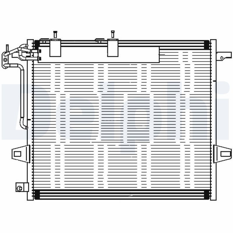DELPHI TSP0225687 Condenser, air conditioning