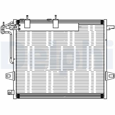 Condenser, air conditioning DELPHI TSP0225687