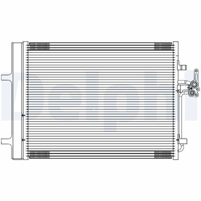 Condenser, air conditioning DELPHI TSP0225689