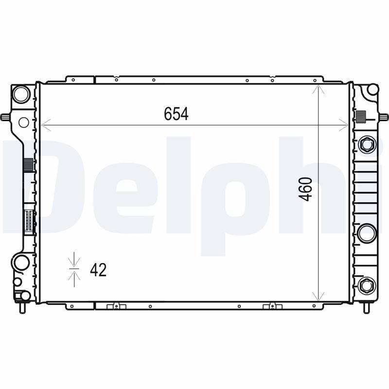 DELPHI TSP0524010 Radiator, engine cooling