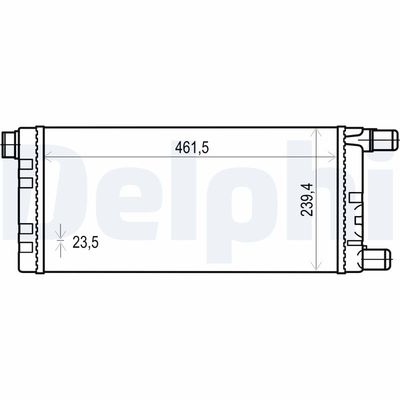 Radiator, engine cooling DELPHI TSP0524015