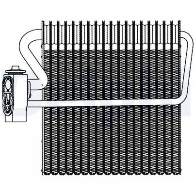 Evaporator, air conditioning DELPHI TSP0525016