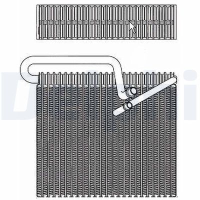 Evaporator, air conditioning DELPHI TSP0525148