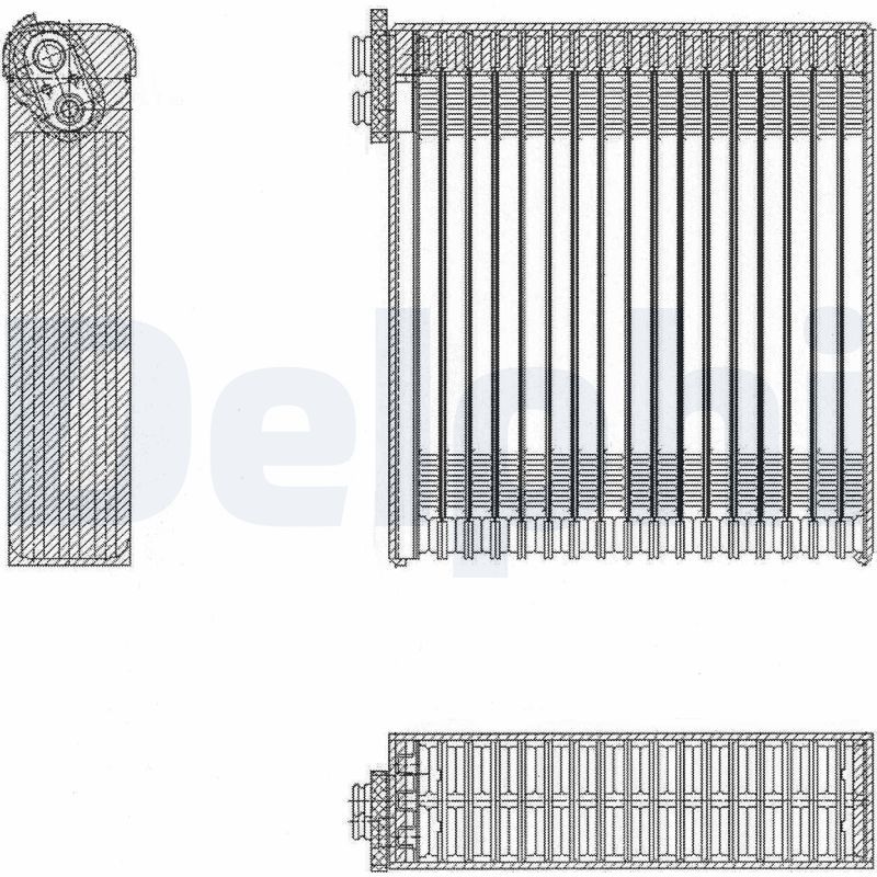 DELPHI TSP0525153 Evaporator, air conditioning