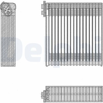 Evaporator, air conditioning DELPHI TSP0525153