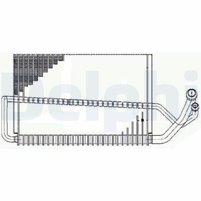 Evaporator, air conditioning DELPHI TSP0525175