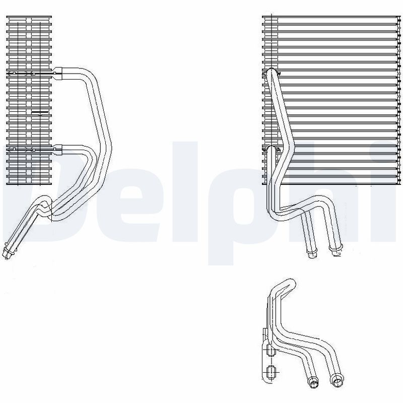 DELPHI TSP0525177 Evaporator, air conditioning