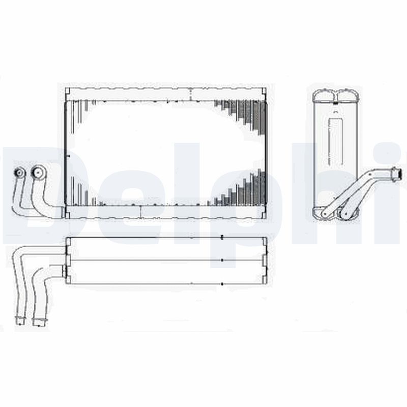 DELPHI TSP0525182 Evaporator, air conditioning