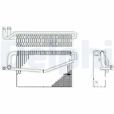 Evaporator, air conditioning DELPHI TSP0525188
