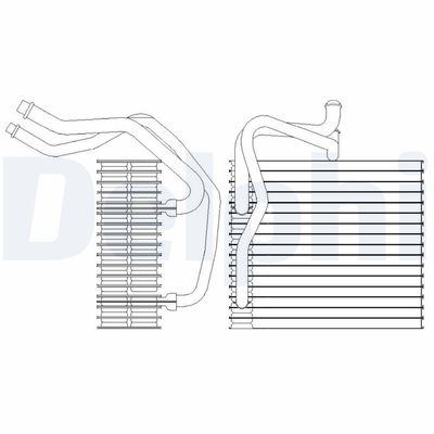 Evaporator, air conditioning DELPHI TSP0525198