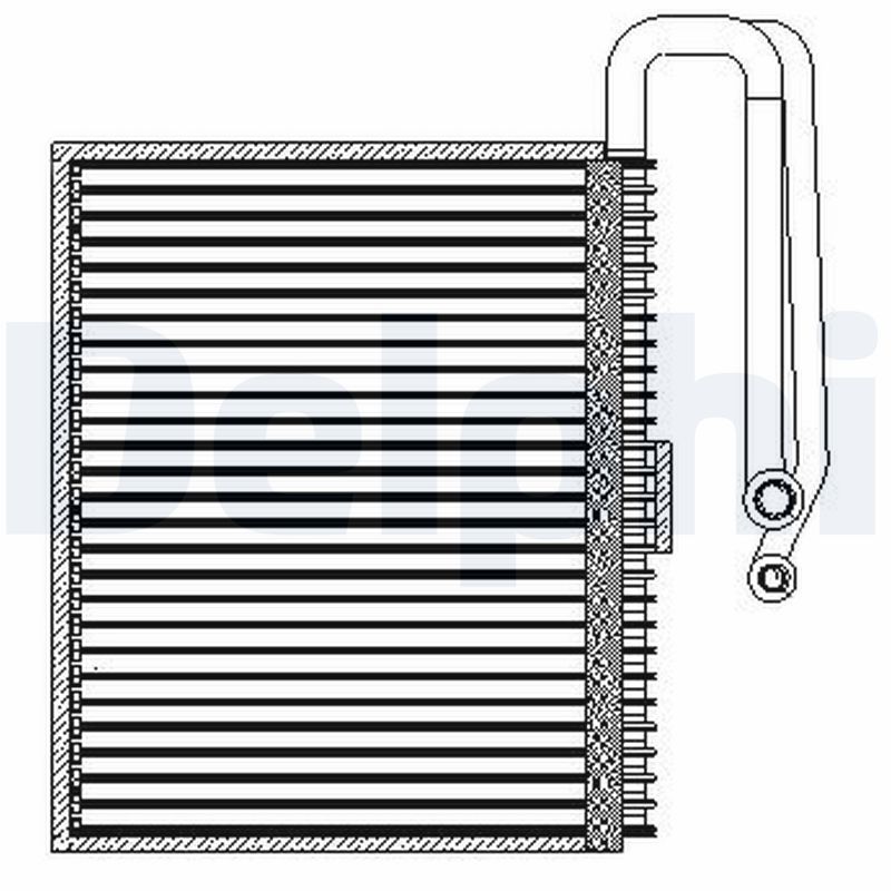 DELPHI TSP0525207 Evaporator, air conditioning