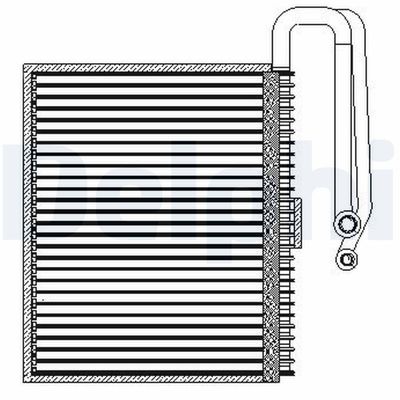 Evaporator, air conditioning DELPHI TSP0525207