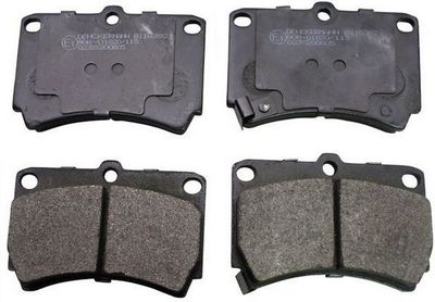 Brake Pad Set, disc brake DENCKERMANN B110392