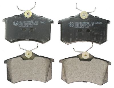 Brake Pad Set, disc brake DENCKERMANN B110860