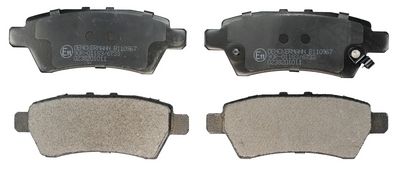 Brake Pad Set, disc brake DENCKERMANN B110967