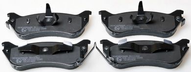 Brake Pad Set, disc brake DENCKERMANN B111262