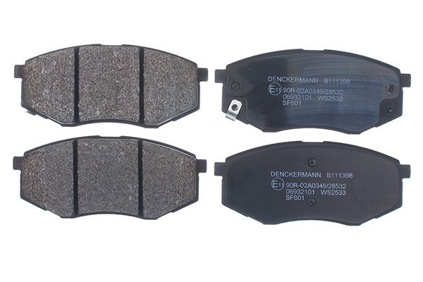 DENCKERMANN B111398 Brake Pad Set, disc brake