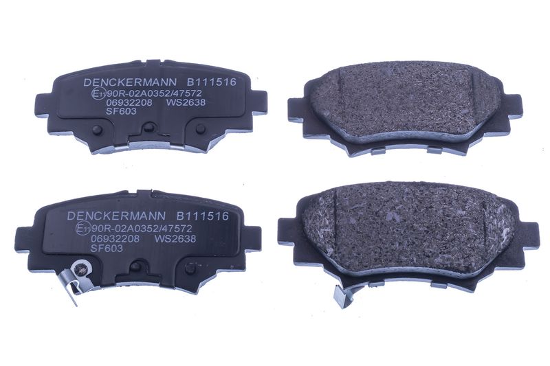 DENCKERMANN B111516 Brake Pad Set, disc brake