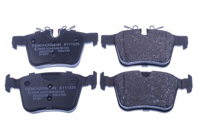 Brake Pad Set, disc brake DENCKERMANN B111525