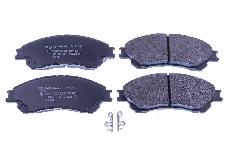 DENCKERMANN B111536 Brake Pad Set, disc brake