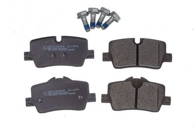 Brake Pad Set, disc brake DENCKERMANN B111674