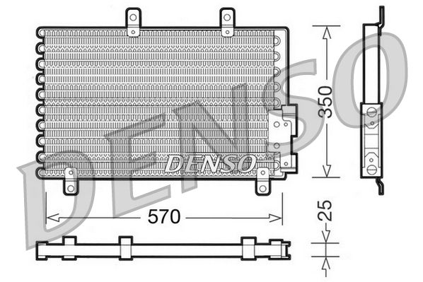 DENSO DCN01001 Condenser, air conditioning