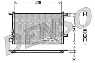Condenser, air conditioning DENSO DCN01003