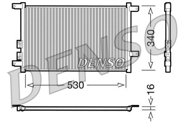 DENSO DCN01011 Condenser, air conditioning