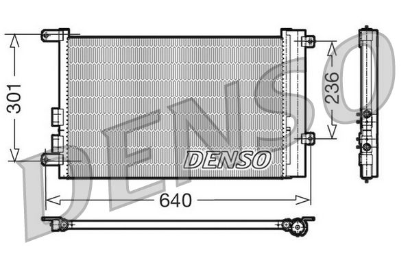 DENSO DCN01016 Condenser, air conditioning