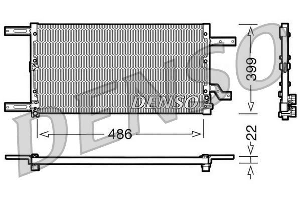 DENSO DCN01021 Condenser, air conditioning