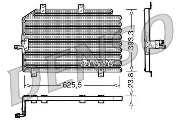 DENSO DCN01022 Condenser, air conditioning